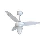 Ventilador de Teto Ventisol Wind | 3 Pás | Inverter | Bivolt | Com Controle | Branco