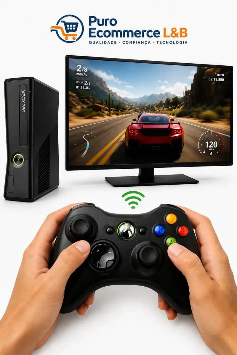Controle Sem Fio Seisa Compativel Xbox 360 Pc Tv - R$ 119,2