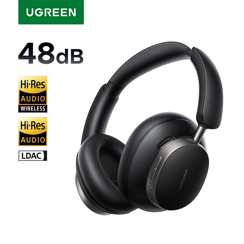 Fone Bluetooth UGREEN Studio Pro | ANC 48dB | Hi-Res LDAC | Até 120h de Bateria