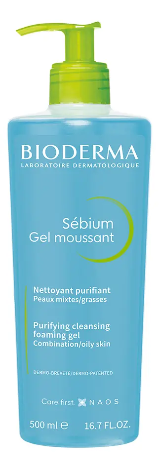 Gel de Limpeza Antioleosidade Bioderma Sébium Gel Moussant 500ml | Pele mista a oleosa - R$ 98,71