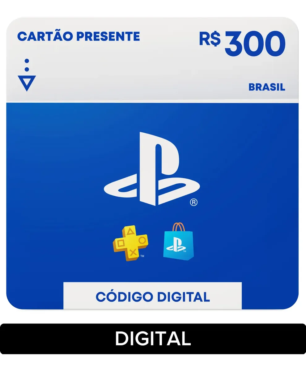 Sony PlayStation Store Gift Card R$ 300 (Digital) - R$ 300