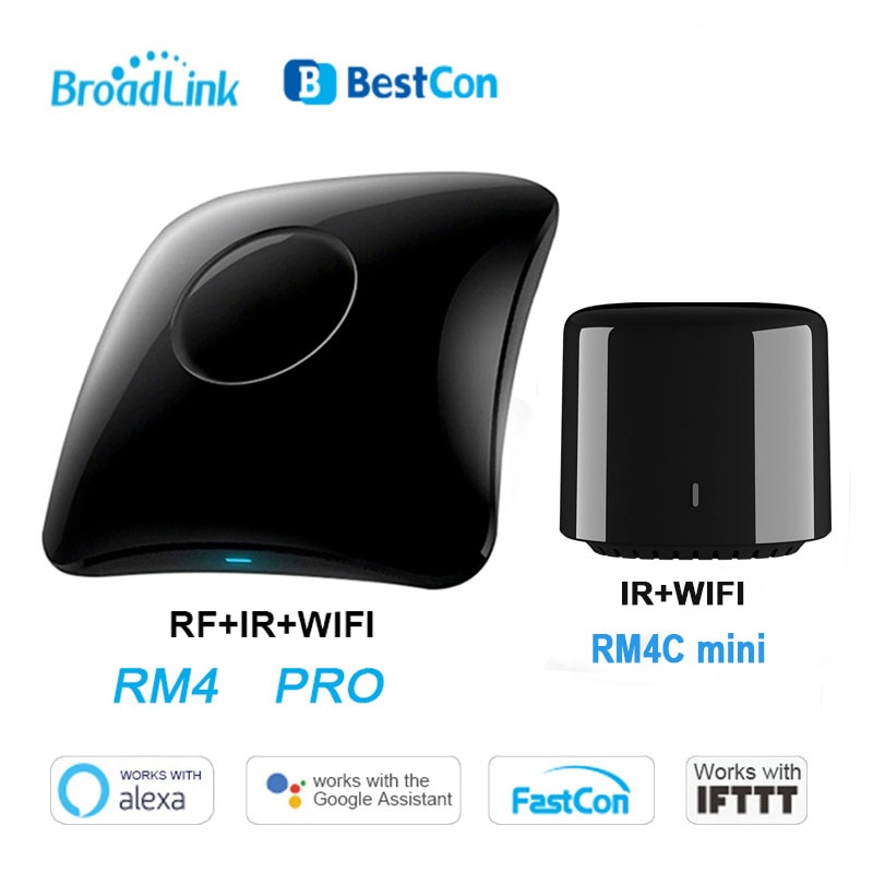 Broadlink rm4 pro rm4c mini automação residencial inteligente wifi ir rf controle remoto inteligente universal trabalho com alexa google casa|Módulos de automação residencial| - AliExpress