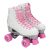 Patins Quad Gonew Retrô Infanto Juvenil – Branco e Rosa