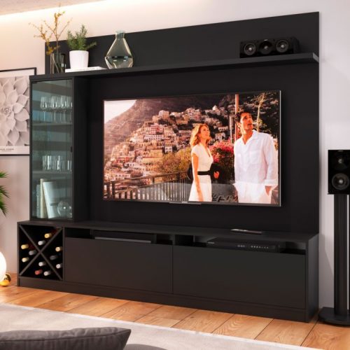 Estante Home para TV até 80 Polegadas Sandra Preto